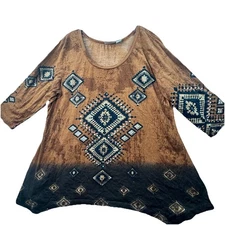 Collections Etc. Women's Size XL 100% Cotton Equestrian Cowgirl Rodeo Ranch