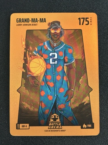 Bo Jackson Battle Arena Grand-Ma-Ma Orange Fire Battlefoil Larry Johnson 175