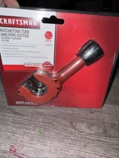 Sexy Sears Craftsman Nos Ratcheting Tube &Pipe Cutter 51672 Rare Red 1/8”-1-1/8”