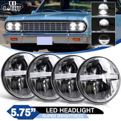 4x 5.75'' LED Projektor Scheinwerfer Hi/Lo DRL Für Chevrolet Chevelle 1964 1970