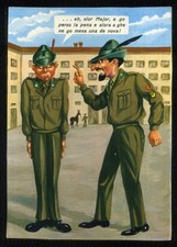 MILITARY - ALPINE - HUMOROUS POSTCARD -