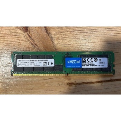 Crucial 32GB (1x32GB) DDR4-2666 RDIMM Server RAM MTA36ASF4G72PZ-2G6D1RI (RM018)