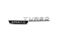 MERCEDES CLA GLA A-KLASA TURBO 4MATIC Emblem silber OE MERCEDES CLA GLA A-KLASA TURBO 4MATIC Emblem silber OE