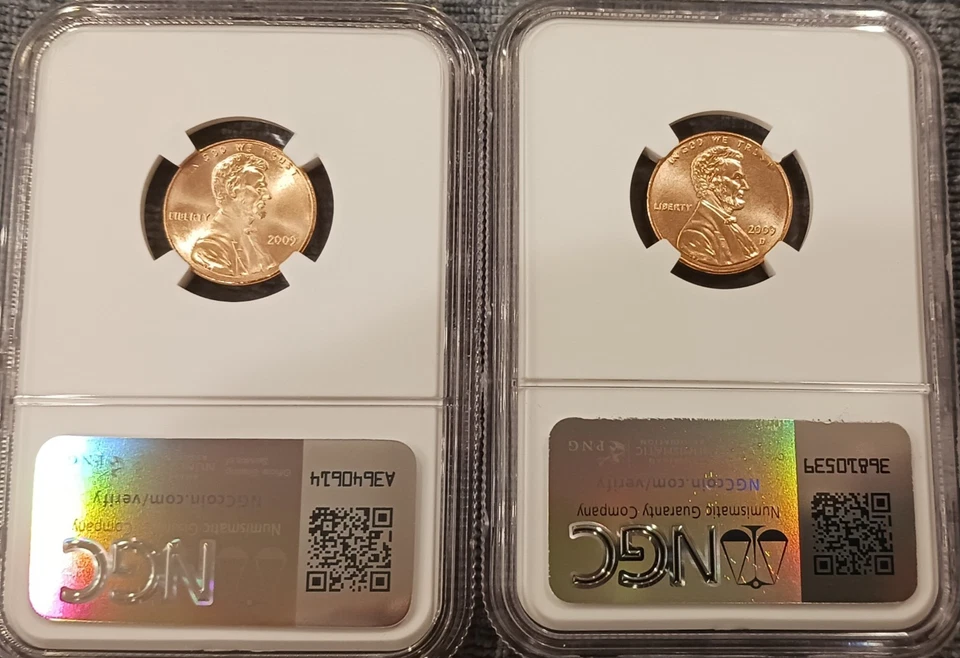 2009 P D NGC MS68 SMS LINCOLN COPPER BRONZE CENT (2) Professional & Formative Yr - Image 2 of 4