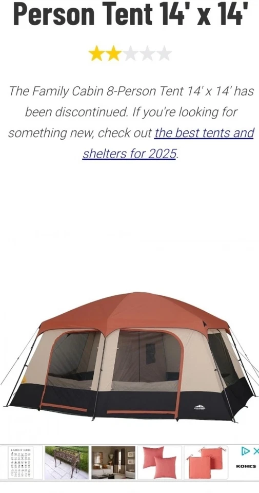 TIENDA 2 habitaciones Territorio del Noroeste CABINA 14 PERSONAS Foto 3 de 3