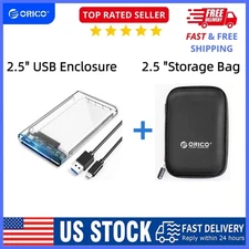 ORICO 2.5'' Hard Drive Enclosure SATA USB 3.0 USB C 6Gbps External HDD Case 4TB