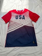 Umbro USA Soccer Jersey Shirt Red White Blue Size M