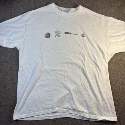 Vintage 90s Apple iMac Macintosh Computers Promo Tech T Shirt Large 23.5x28.5