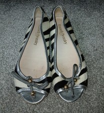 Russell & Bromley Zebra Print Pony Hair Pumps Size 3