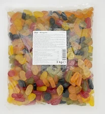 Frisa Wine Gums – 3 kg (6.6 lb) Bulk Bag | Imported from Sweden | Assorted Fruit
