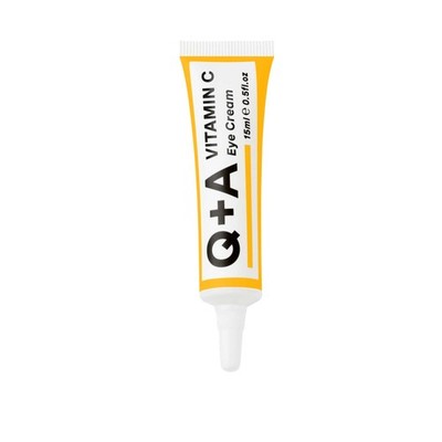Q+A - Vitamin C Augencreme, 15ml - aufhellende Augencreme mit Vitamin C