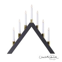 Star Trading Led Lichterbogen ,Halla‘, 7-Flammig, Holz, Anthrazit