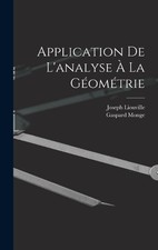 Gaspard Monge Joseph Li Application De Lanaly...
