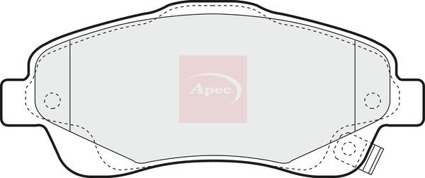 Brake Pad Set For Disc Brake Front Fits Toyota Avensis Corolla APEC PAD1333