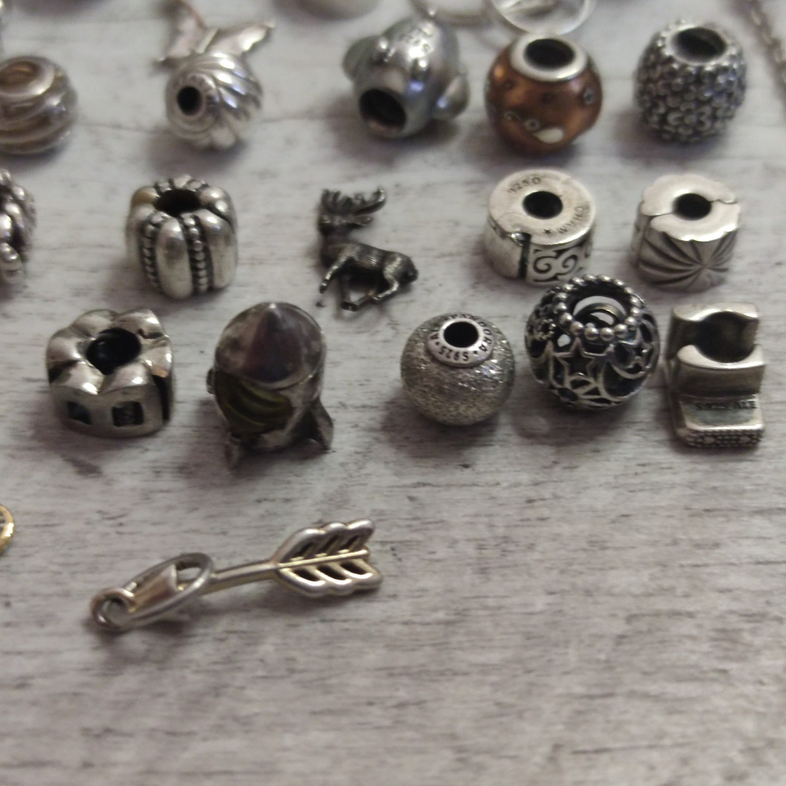 Pandora Charms and Silver Charms Beads x42 Weight 99g image 2