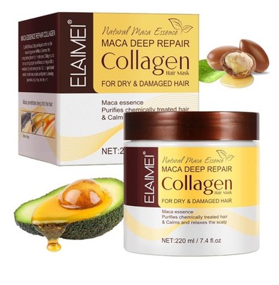 ELAIMEI Maca Deep Repair Collagen Haarmaske für trockenes & geschädigtes Haar 220ml OVP