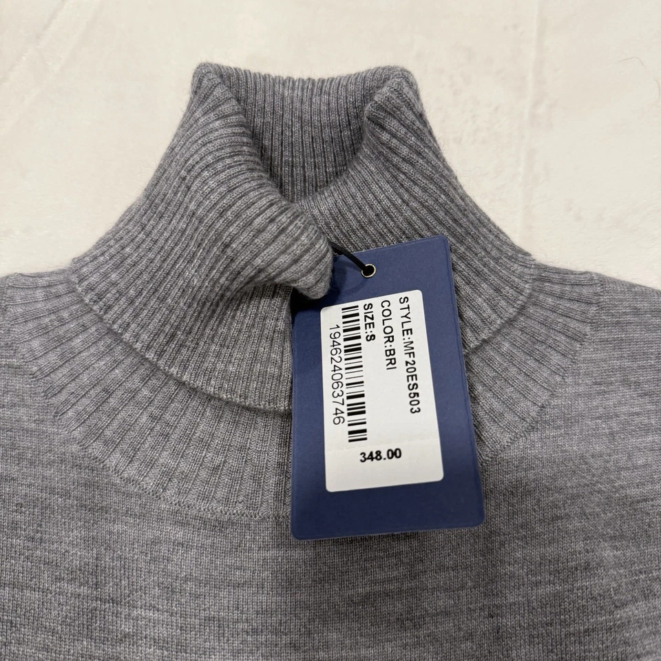 Suéter Peter Millar Corona Artesanal Cuello Tortuga Talla Pequeña Gris Nuevo con Etiquetas $348 Foto 3 de 4