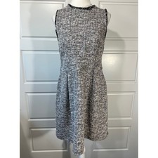 LOFT Women's Dress Size 6 Sleeveless Tweed Career Party w/ Pockets