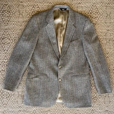 Vintage Mens Harris Tweed Sport Coat Blazer Mens DAKS Jacket Academia Preppy Woo