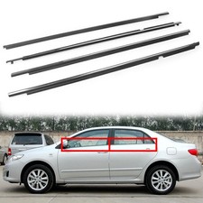 Door Window Moulding Weatherstrip Seal Belt For Toyota Corolla 2009-2012 Black Door Window Moulding Weatherstrip Seal Belt For Toyota Corolla 2009-2012 Black