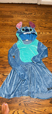 Disney Stitch Hooded Dress Costume Girls Size L Blue/Teal Halloween