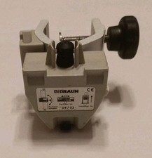 1x B. Braun Klemme für Perfusor Infusomat FM Perfusor Compact gebraucht silber