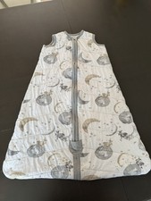 Burt's Bees Beekeeper Sleep Sack Baby Sz L Gray Moons Quilted Blanket Bag