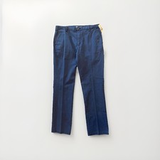 IZOD Saltwater Pants Mens 32x32 Navy Blue Stretch Chino Straight Fit NEW 65