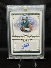 JALEN HURTS 2025 Panini National Treasures Signatures Auto /49 Eagles SIG-JHS