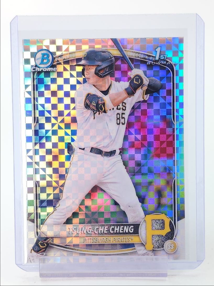 TSUNG-CHE CHENG 2025 BOWMAN CHROME 1ST X-FRACTOR PIRATES #BCP-95 Q0364