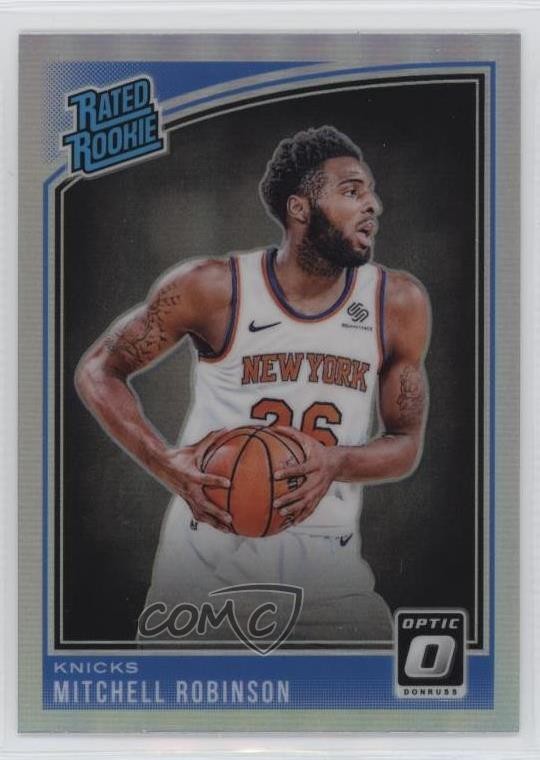 2018-19 Panini Donruss Optic Rated Rookie Holo Prizm Mitchell Robinson #163 1dn