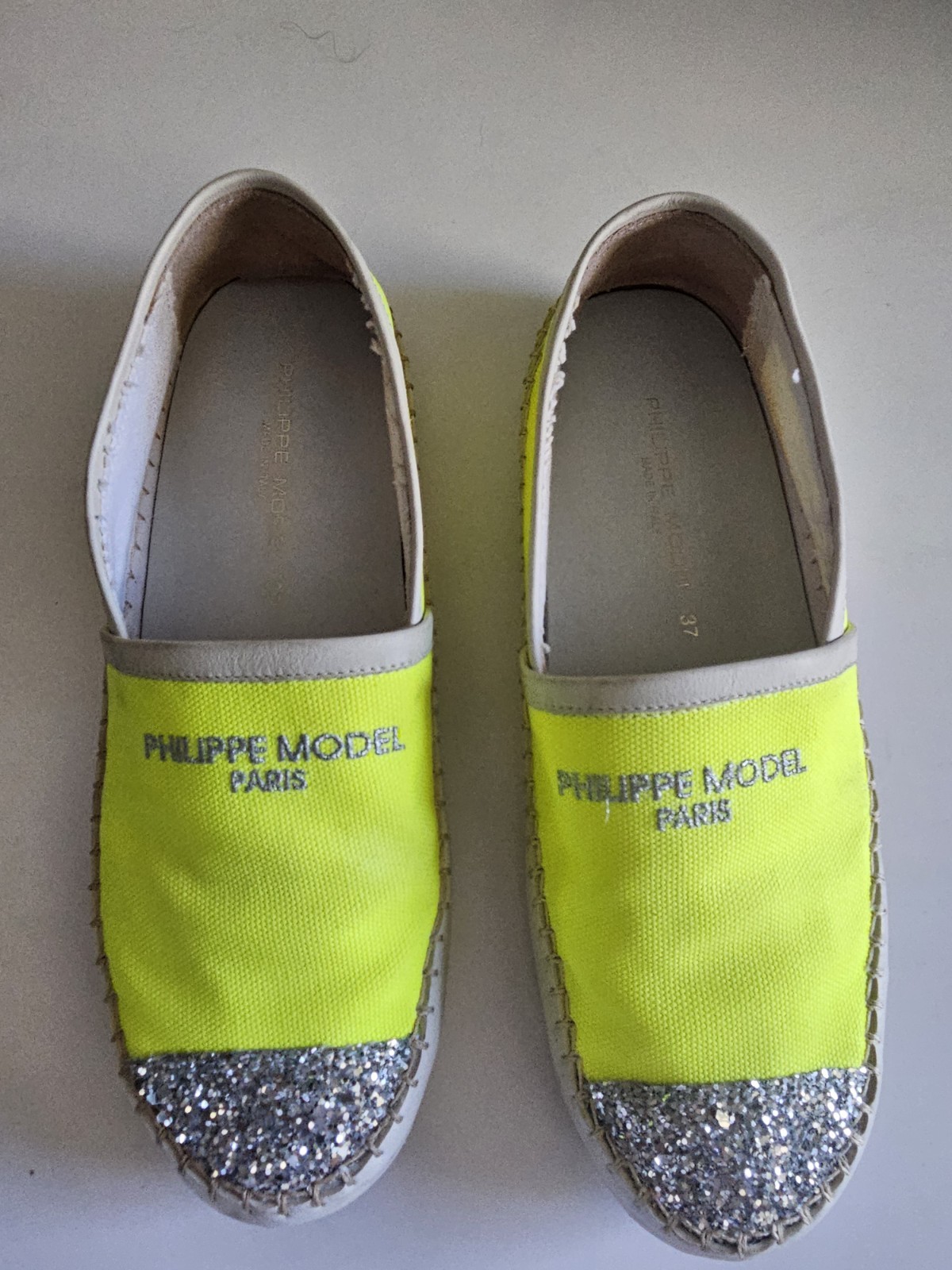 PANTOFOLA D’ORO Pantofole Philippe modello Paris gialle e argento taglia 7