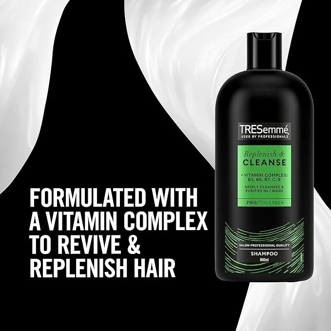 TRESemmé Replenish & Cleanse Shampoo with vitamin C  900 ML, Pack Of 1 - Image 2 of 4