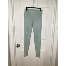 Hale Bob Faux Suede Pull On Leggings Light Blue size Medium NWT