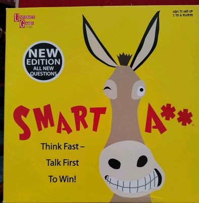 Smart A** Fast-Paced Party Board Game For Ages 12 & Up  2 To 6 Players