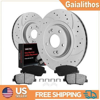 Front Disc Brake Rotors Ceramic Pads For Hyundai Santa Fe Sport Kia Sorento