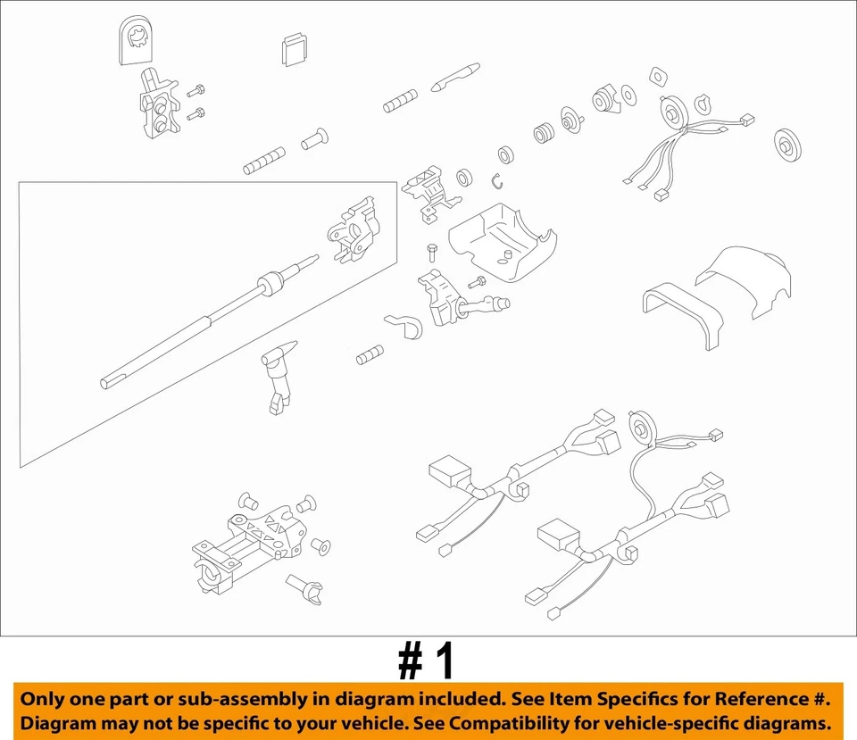 Б/у рулевая колонка подходит: 2006 Gmc Envoy xl Floor Shift с регулируемыми педалями opt - Изображение 3 из 4