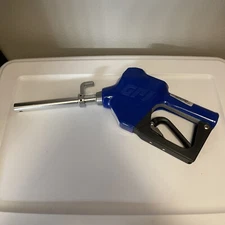 GPI 1101218 Automatic Unleaded Nozzle 0.75 Inch NPT Straight Spout Blue No Box