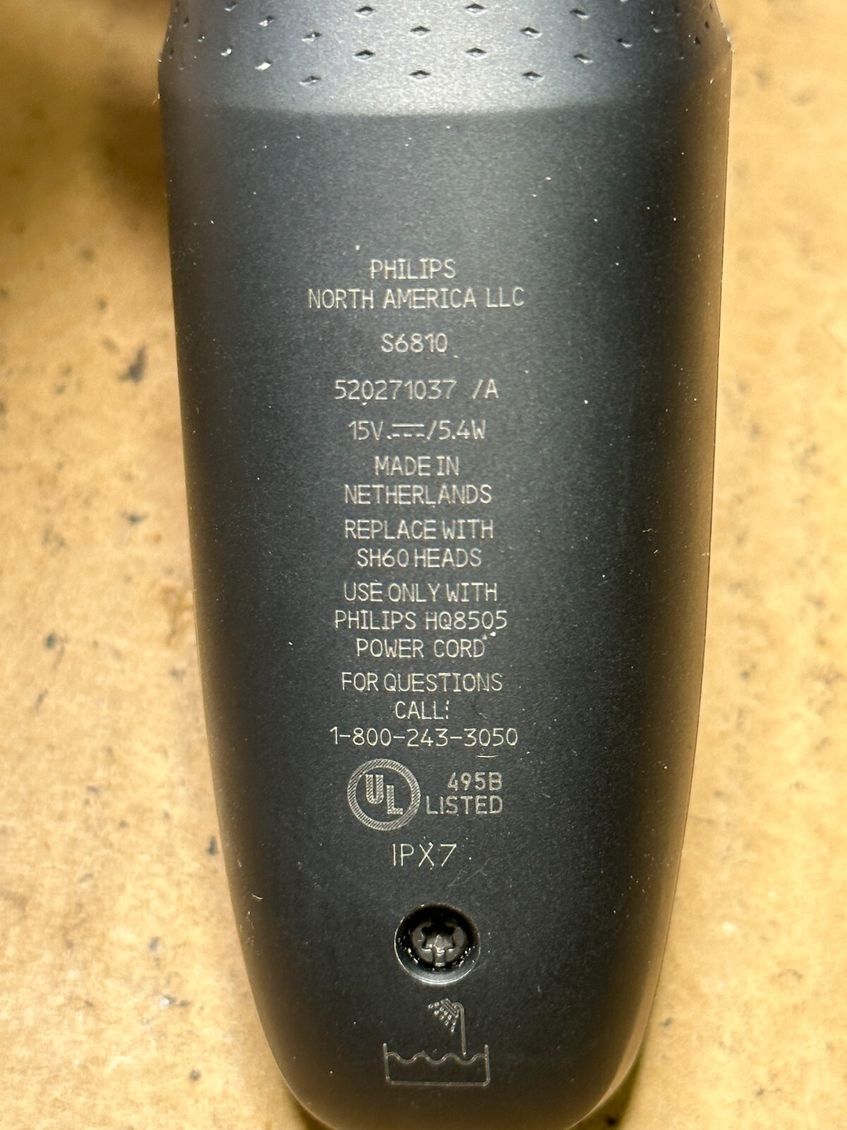 Philips Norelco Shaver 6900, S6810/82, Series 6000 - Black Blue Pre Owned
