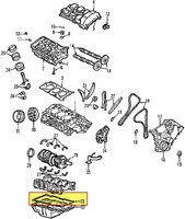 Ford\lincoln\mercury 3w4z6710da Genuine Oil Pan Gasket on sale Ford\lincoln\mercury 3w4z6710da Genuine Oil Pan Gasket on sale