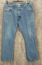 Levis 517 Jeans Mens 34X30 Blue Faded Measures 33X30 Bootcut Medium Wash USA