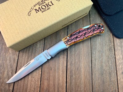 Moki Kronos ANZ-533 Knife Exclusive SSk SFO Sunset Barbwire Jigged Seki Japan