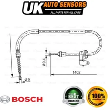 Fits Mini 1.4 1.6 D 2.0 One Bosch Rear Right Hand Brake Cable 34406769954