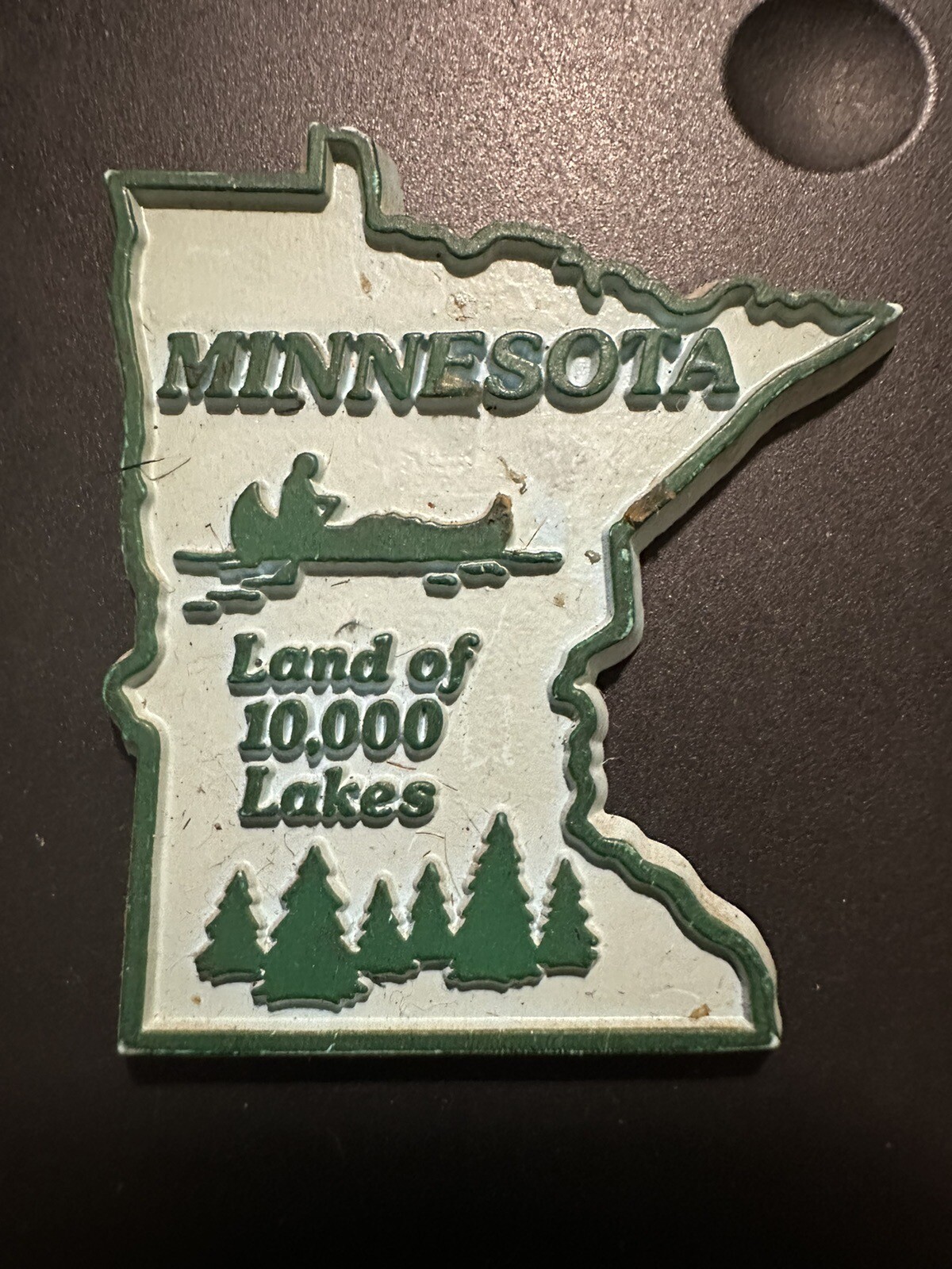 Vintage Minnesota Land Of 10,000 Lakes Small Rubber