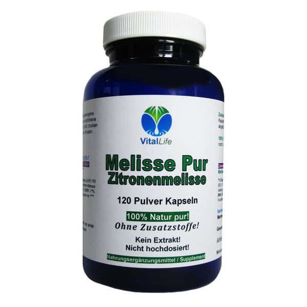 Melisse Zitronenmelisse 120 Kapseln Natur Pur Ohne Zusatzstoffe. 26328-image