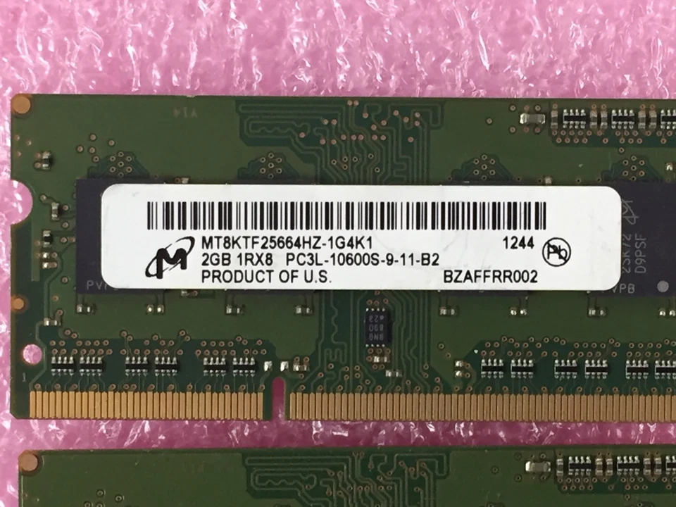 4GB Kit (2x 2GB) PC3L-10600S-9-11-B2 Micron MT8KTF25664HZ-1G4K1 - Image 2 of 4
