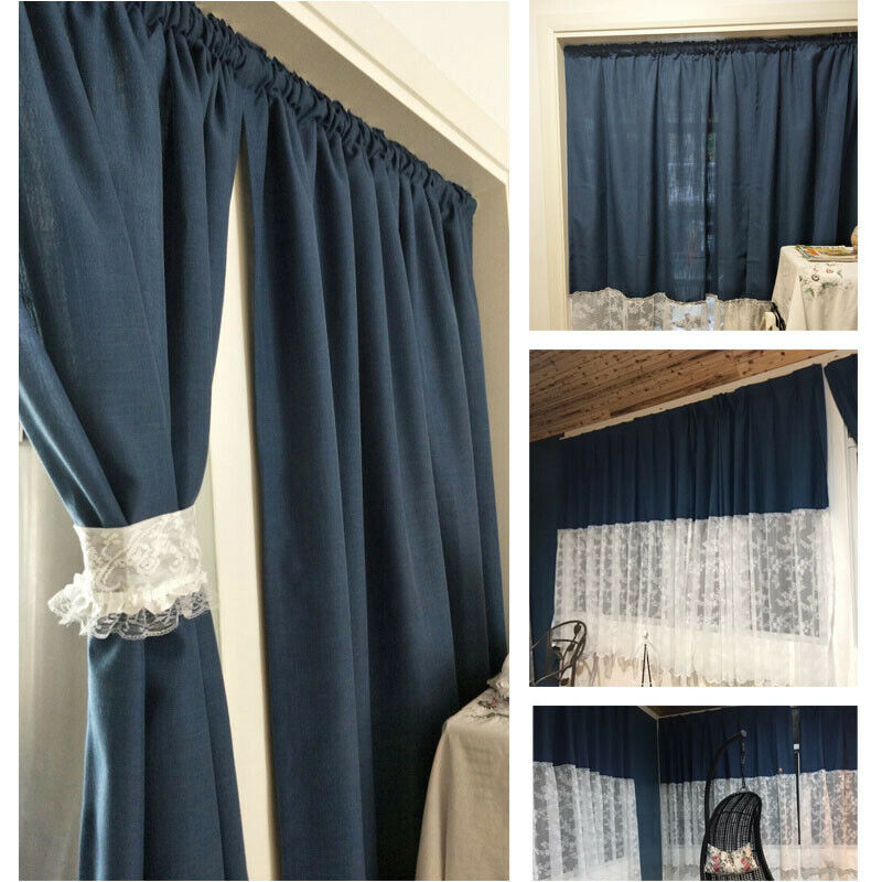 Vintage Home Blended Lace Splicing Curtains Door Window Drapes Valance Decor Ograniczona SPRZEDAŻ, klasyczna popularność