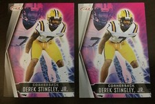 2 card lot 2022 SAGE HIT Base & Silver Derek Stingley Jr. Rookie RC #163 Texans