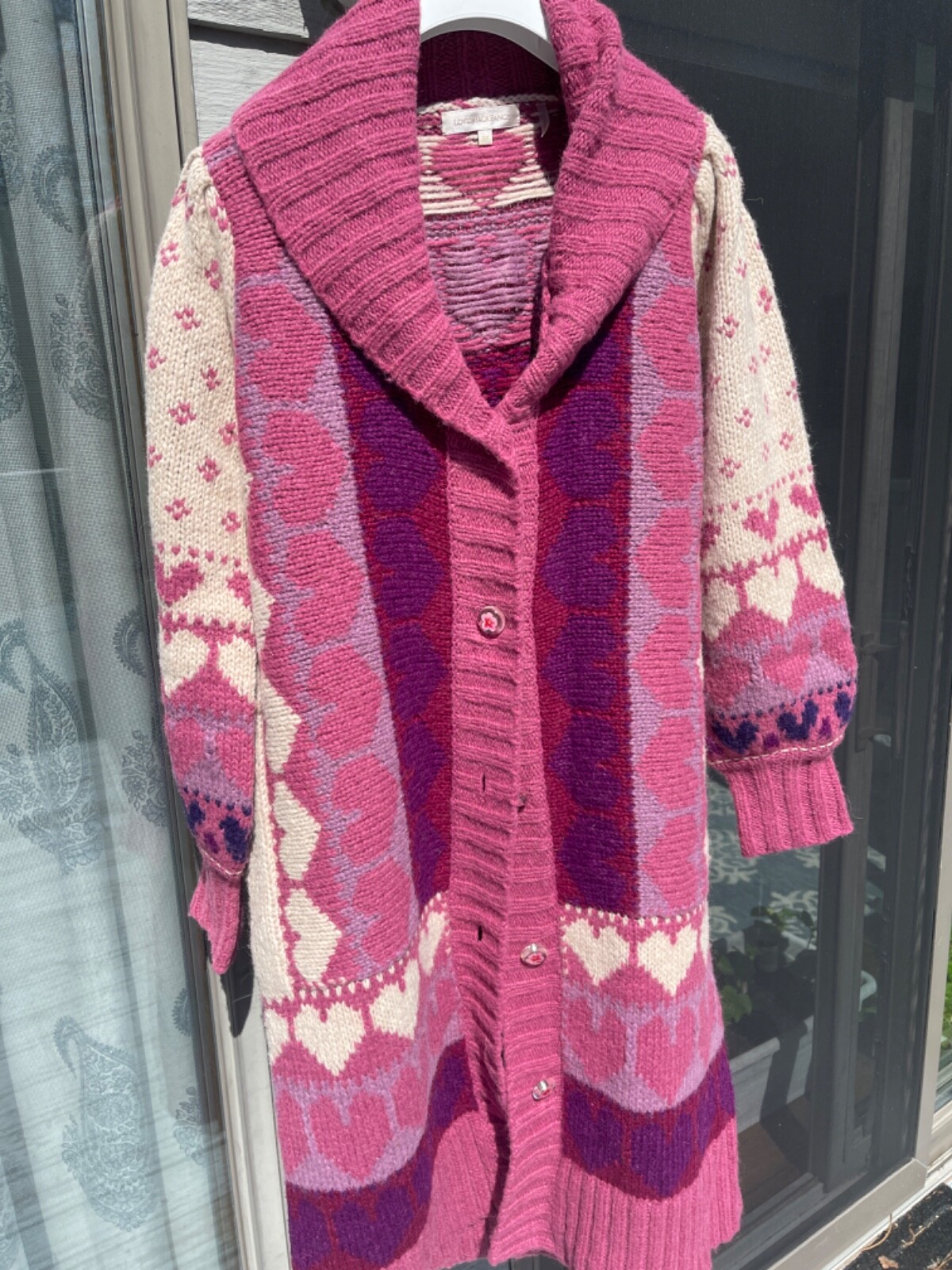 LoveShackFancy NOVA Alpaca Wool Duster Cardigan S… - image 2