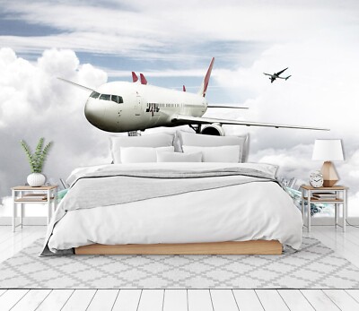 3D Airplane Cloud ZHUA11240 Wallpaper Wall Murals Removable Self-adhesive Ann 24